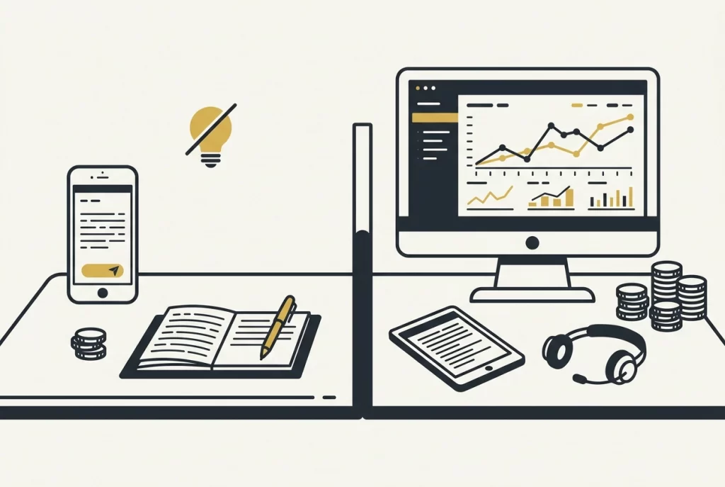 Professional header image for comparison analysis: Social Media Manager or DIY? The Real Decision for Local ...